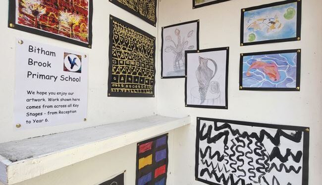 New art from pupils in the Phone Box Gallery