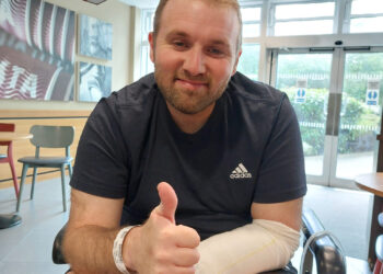 Charity fundraising day for Westbury window cleaner