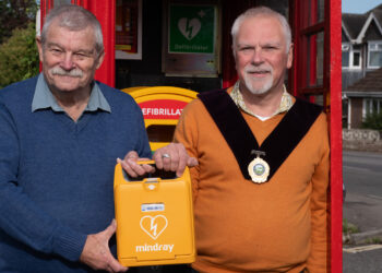 Defibrillator installed in disused phone box