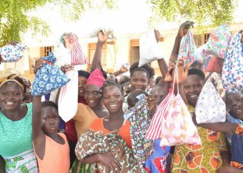 Sewing day to tackle period poverty in Uganda