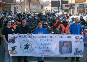 Bikers gather in Westbury to pay tribute to Lennix Sutcliffe 