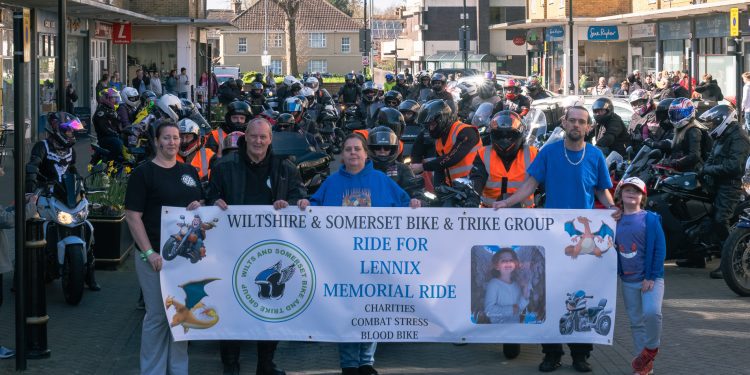 Bikers gather in Westbury to pay tribute to Lennix Sutcliffe 