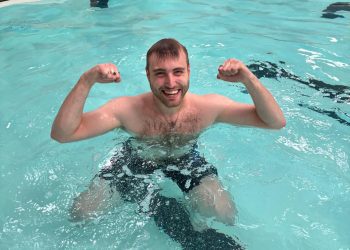 Westbury man completes ‘inspirational’ 151-mile swimming challenge