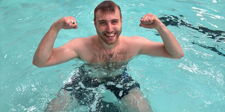 Westbury man completes ‘inspirational’ 151-mile swimming challenge