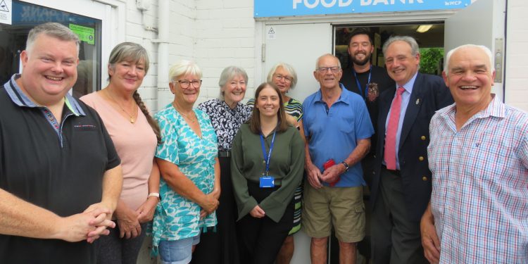 Wiltshire’s High Sheriff praises food charity during Westbury visit