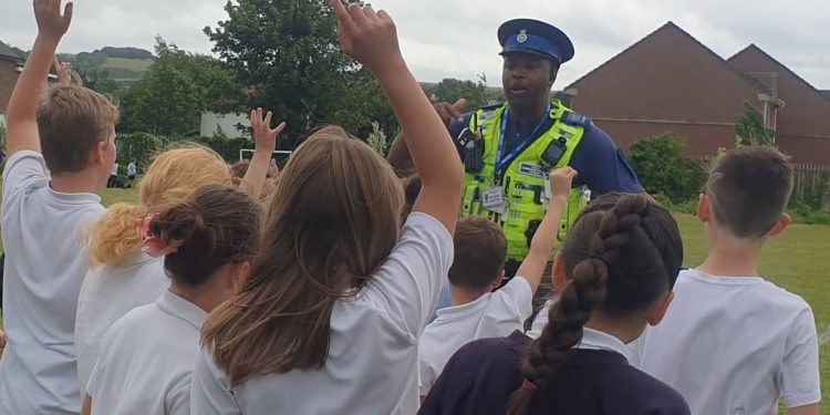 Police visit local school to inspire and educate pupils