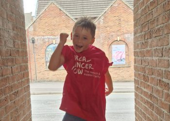 Young Charlie’s 10-mile challenge for breast  cancer charity