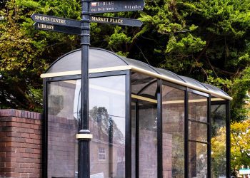 Town centre bus shelters undergo refurbishment
