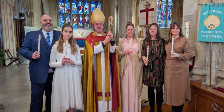 Special confirmation service brings Bishop of Ramsbury to Westbury