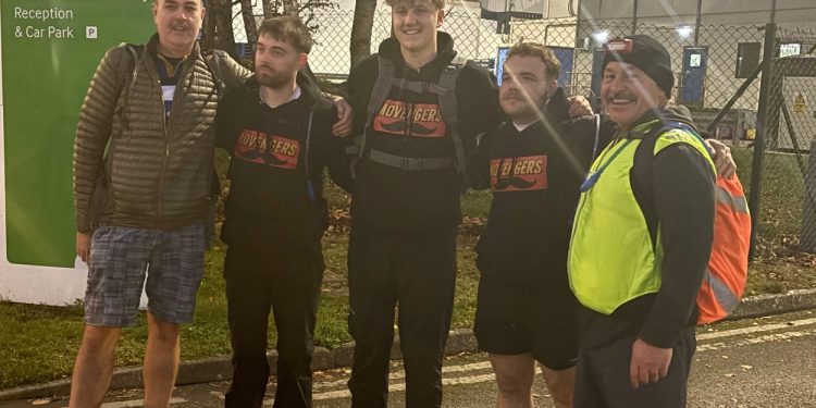 Westbury engineers walk 60km for men’s health