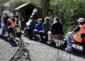 Miniature railway open at steam model day
