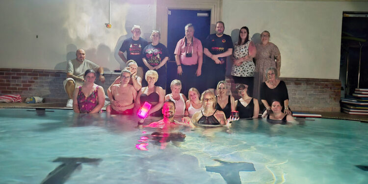 TV paranormal investigator explores activity at Westbury pool