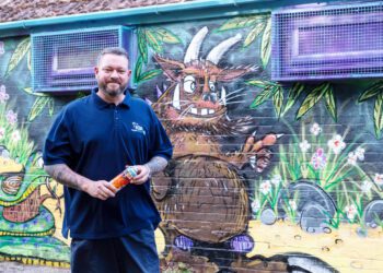 Westbury man brightens park with colourful mural