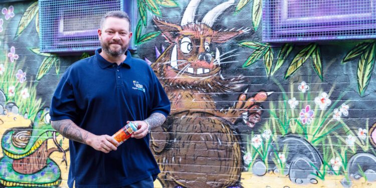 Westbury man brightens park with colourful mural