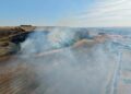 Fire crews attend major wildfire near Westbury White Horse