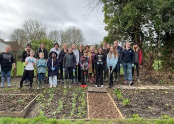Young people help transform community garden