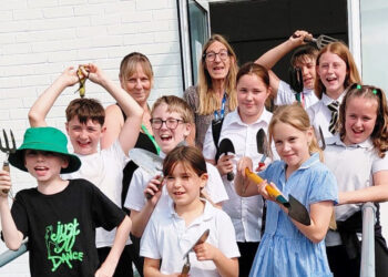 Young people help brighten Westbury community spaces