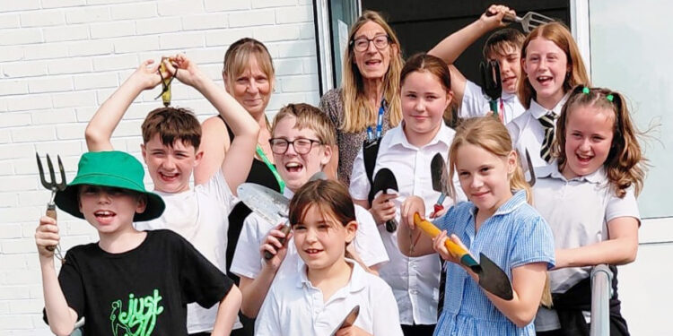 Young people help brighten Westbury community spaces